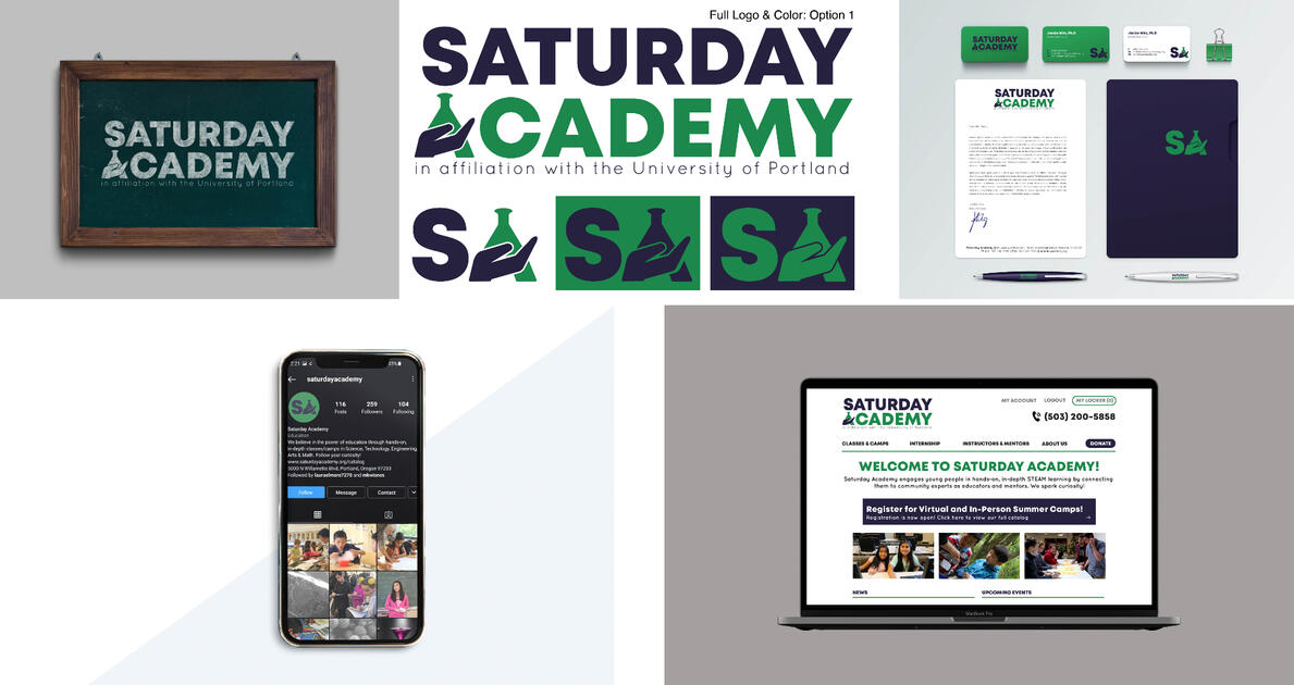 Hands-On Learning - Saturday Academy Rebrand Project