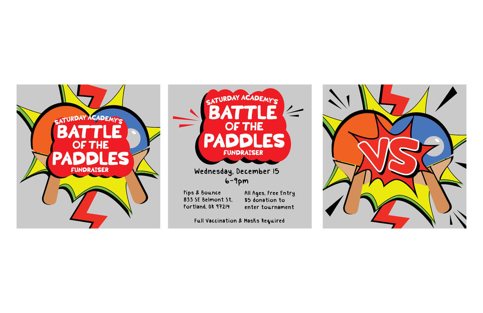 Saturday Academy - Battle of the Paddles Social Media Posts