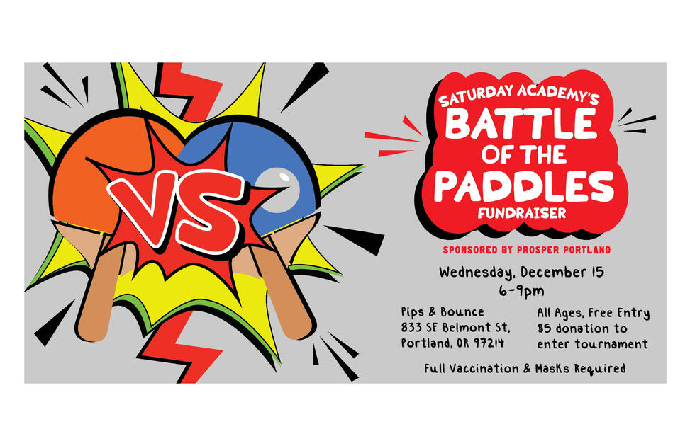 Saturday Academy - Battle of the Paddles Eventbrite Header